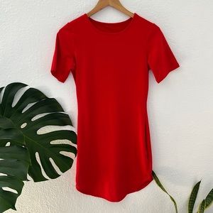 Red T-Shirt Dress